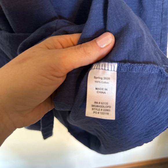 FRESH PRODUCE XXL South Beach BLUE LORNA Jersey POCKETS Swing Dress - Picture 5 of 10